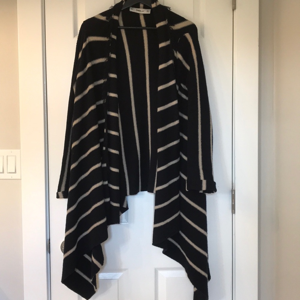 Stripped Sweater Cardigan SZ S but runs Large!